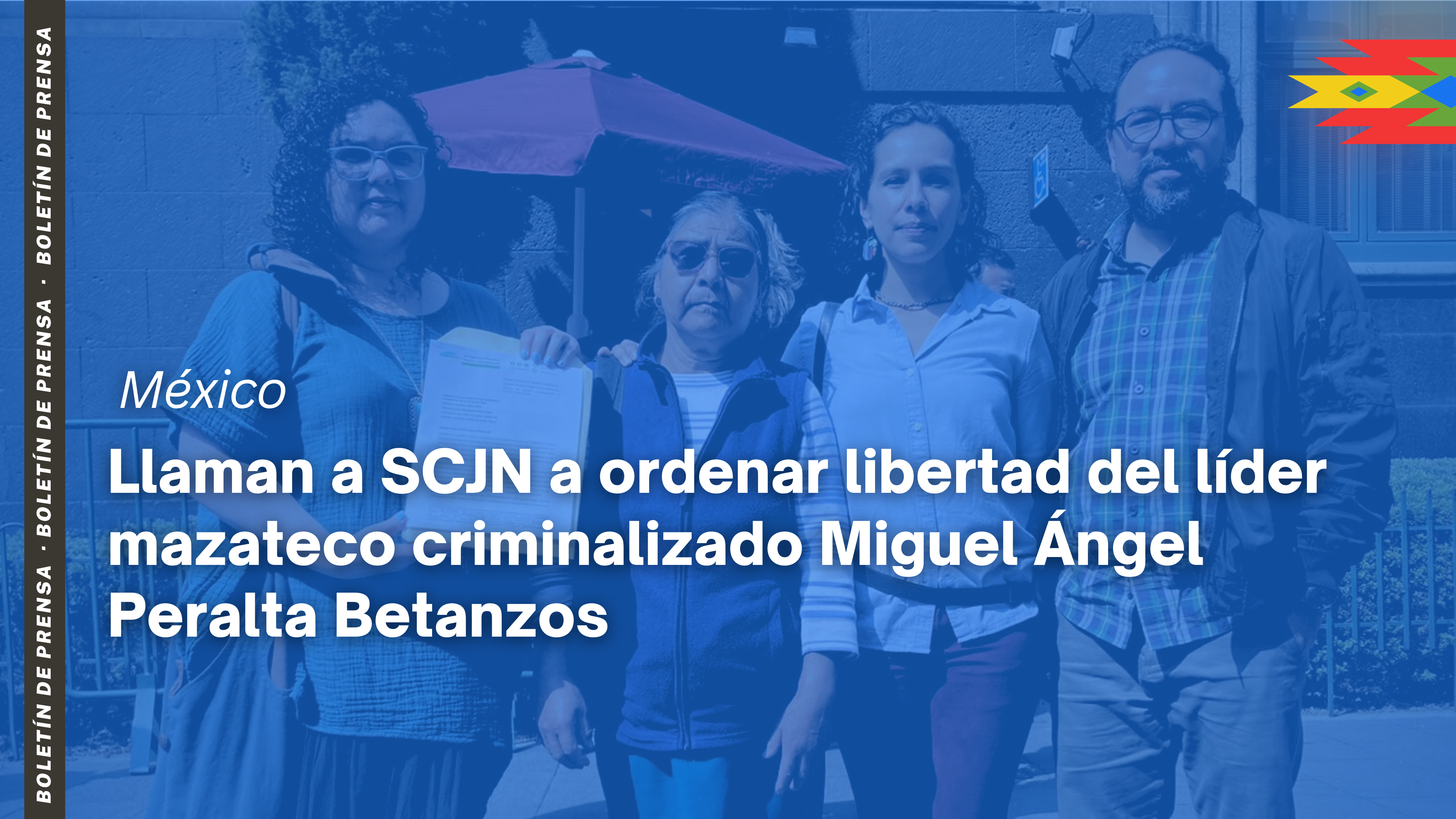Llaman a SCJN a ordenar libertad del líder mazateco criminalizado Miguel Ángel Peralta Betanzos