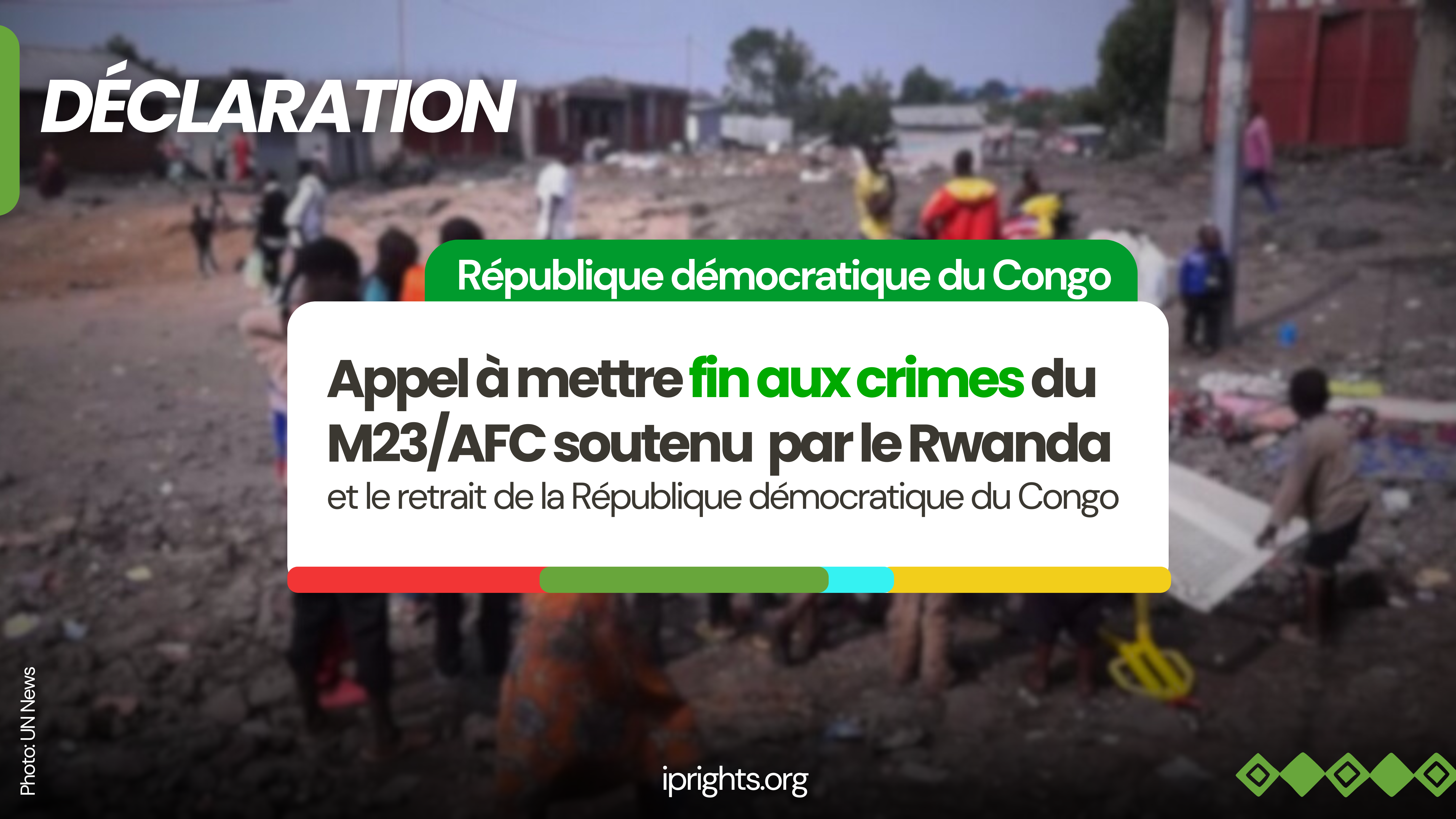RDC | Appel à mettre fin aux crimes du M23/AFC soutenu par le Rwanda et le retrait  de la République démocratique du Congo