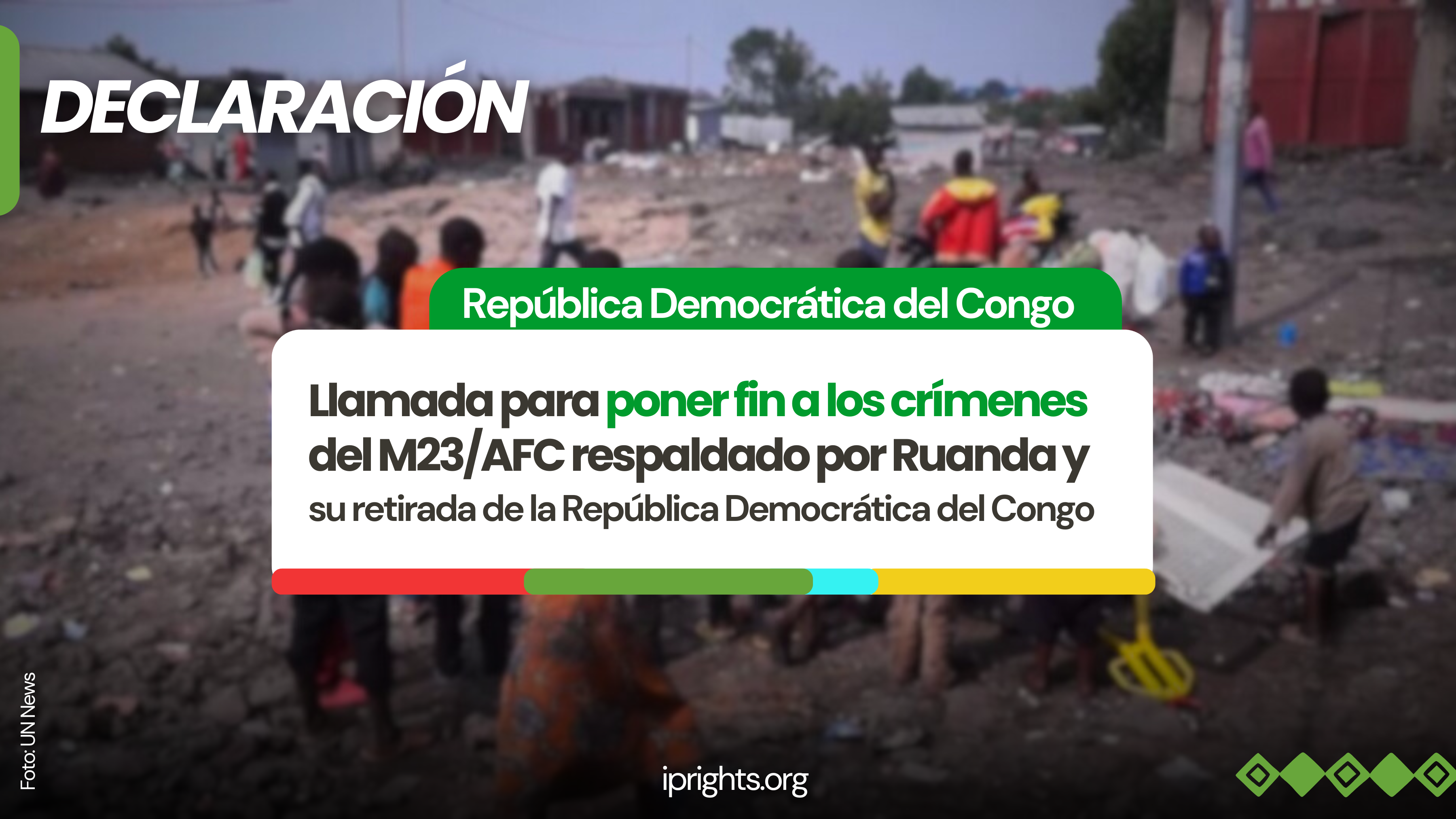 RDC | Llamada para poner fin a los crímenes del M23/AFC respaldado por Ruanda y su retirada  de la República Democrática del Congo