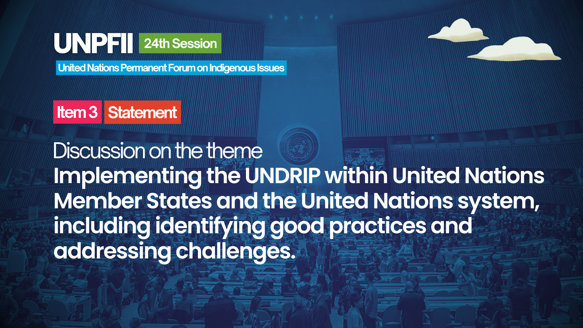 STATEMENT. Item 3. Discussion on the theme “Implementing the United Nations Declaration on the Rights of Indigenous Peoples within United Nations Member States and the United Nations system, including identifying good practices and addressing challenges”