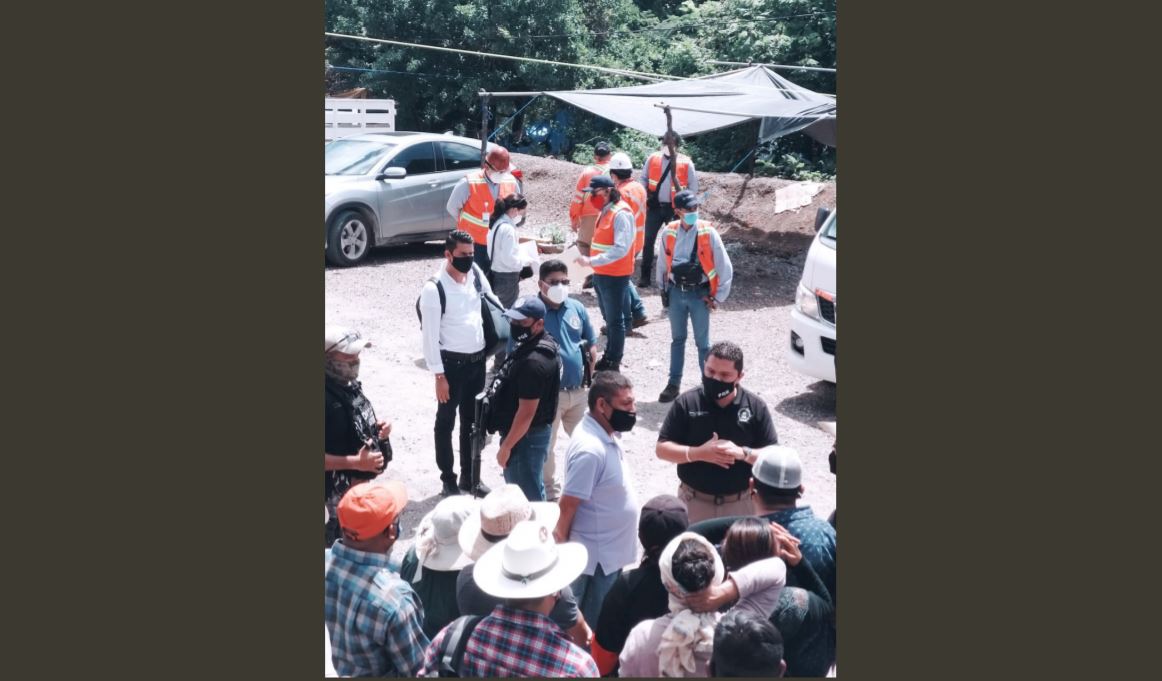 Equinox Gold setup several obstacles despite the community asking for dialogue. (Photo: Centro de Derechos Humanos de la Montaña Tlachinollan)