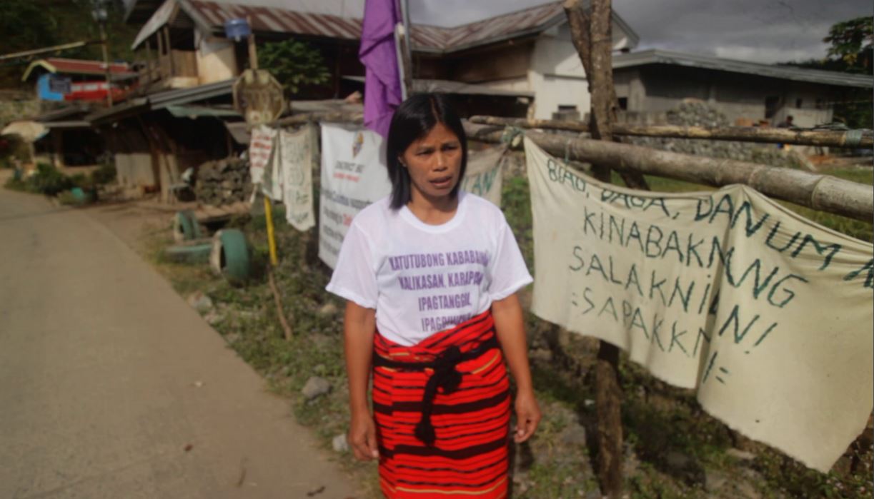 Myrna Duyan, an Indigenous Tuwali, is one of the indigenous leaders defending their lands against Oceana Gold Philippines Inc. (Photo: LILAK - Purple Action for Indigenous Women’s Rights)